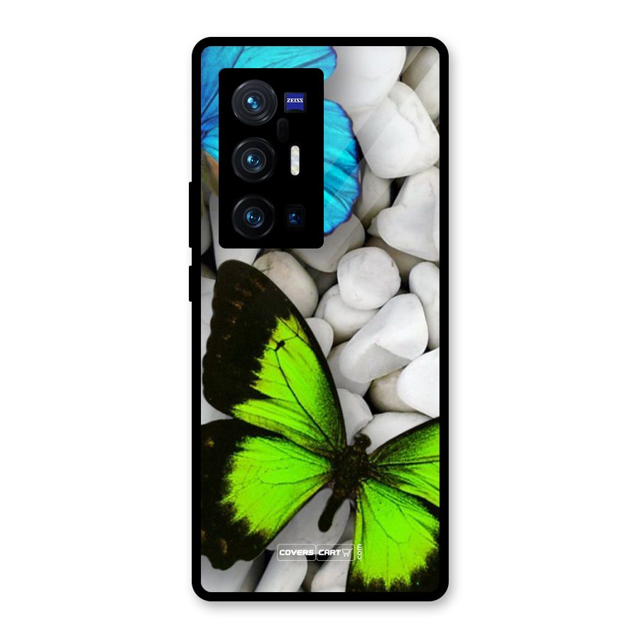 Beautiful Butterflies Glass Back Case for Vivo X70 Pro Plus