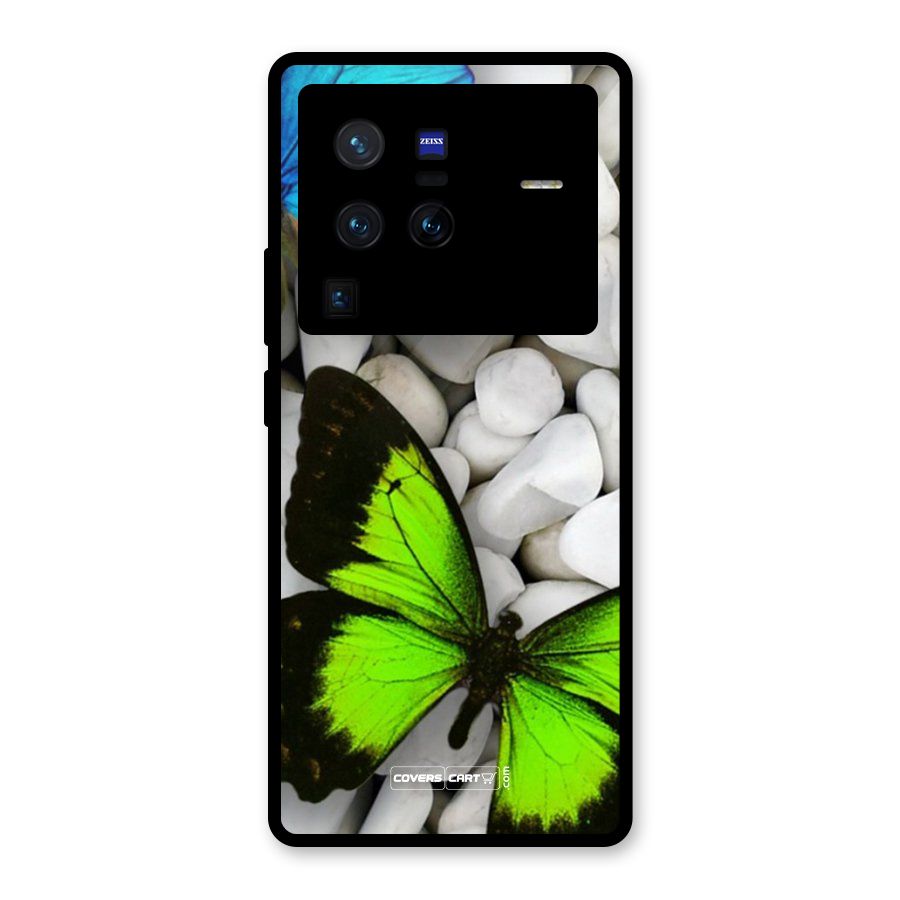 Beautiful Butterflies Glass Back Case for Vivo X80 Pro