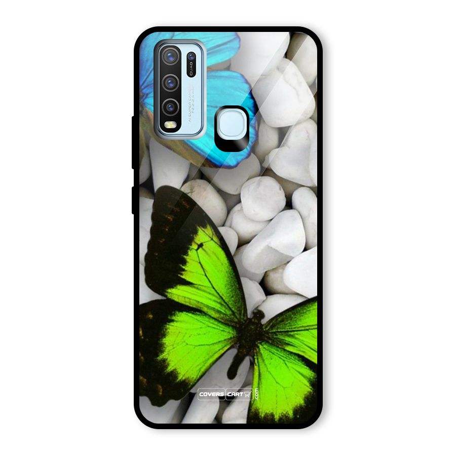 Beautiful Butterflies Glass Back Case for Vivo Y30