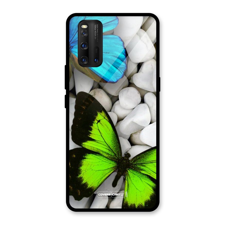 Beautiful Butterflies Glass Back Case for Vivo iQOO 3