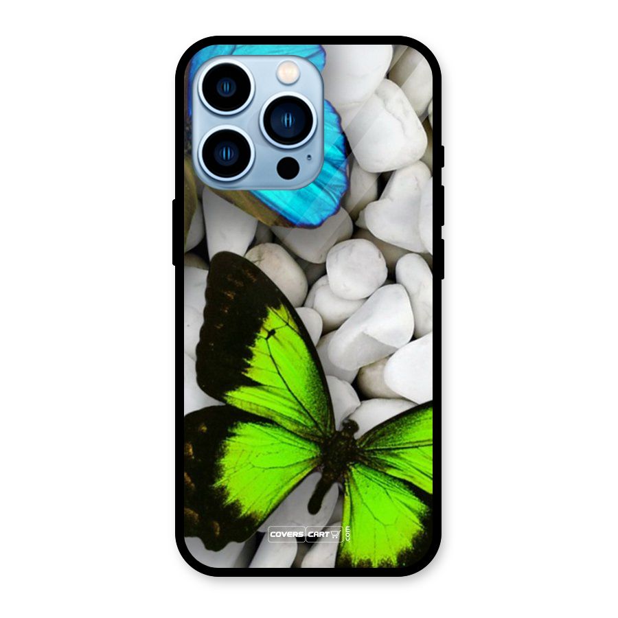 Beautiful Butterflies Glass Back Case for iPhone 13 Pro