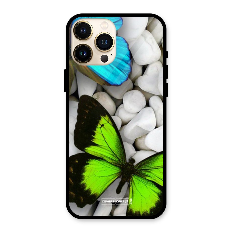 Beautiful Butterflies Glass Back Case for iPhone 13 Pro Max