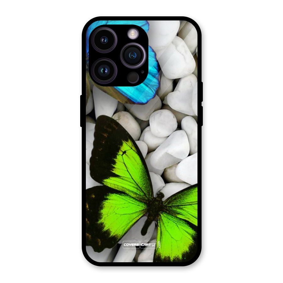 Beautiful Butterflies Glass Back Case for iPhone 14 Pro Max