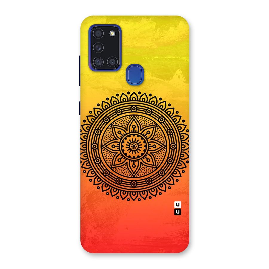 Beautiful Circle Art Back Case for Galaxy A21s