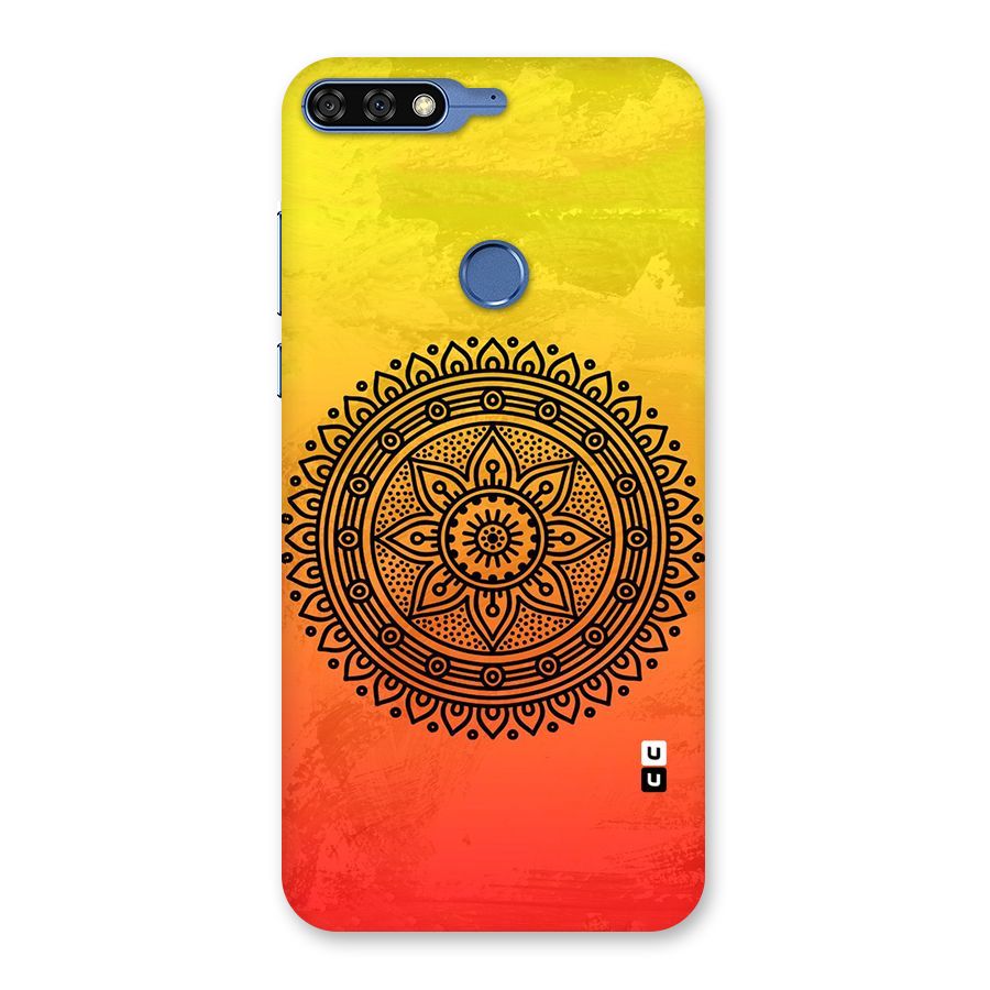 Beautiful Circle Art Back Case for Honor 7C