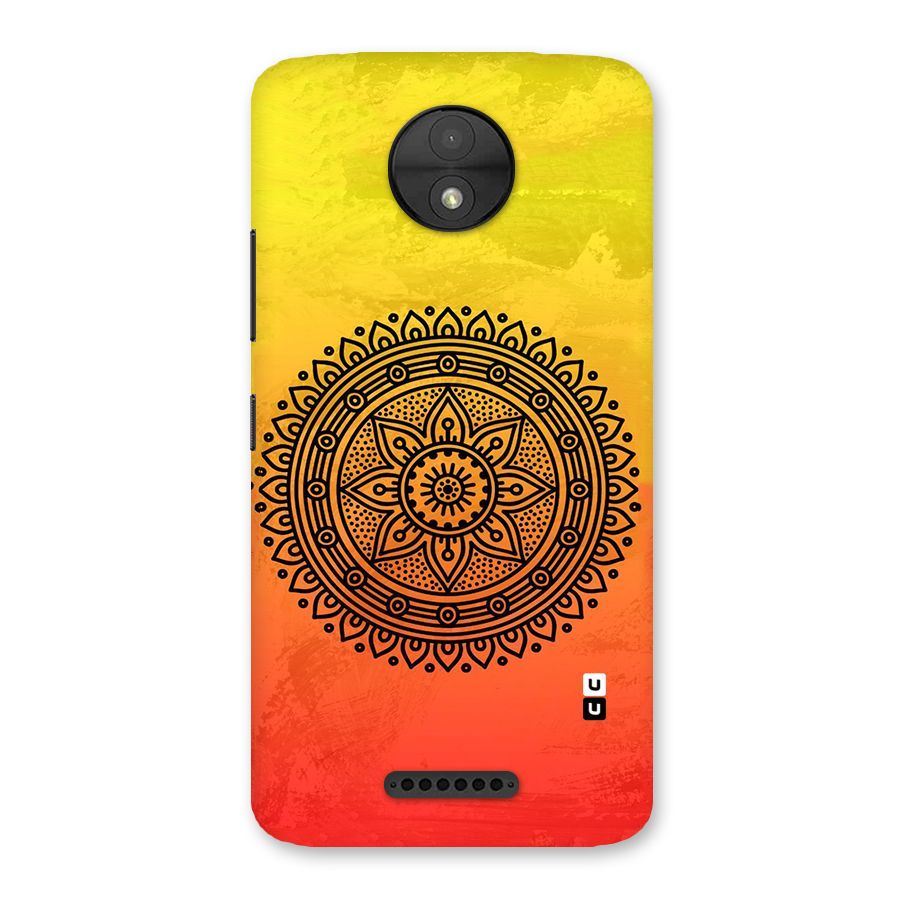 Beautiful Circle Art Back Case for Moto C