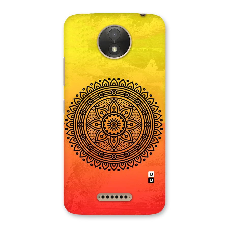 Beautiful Circle Art Back Case for Moto C Plus