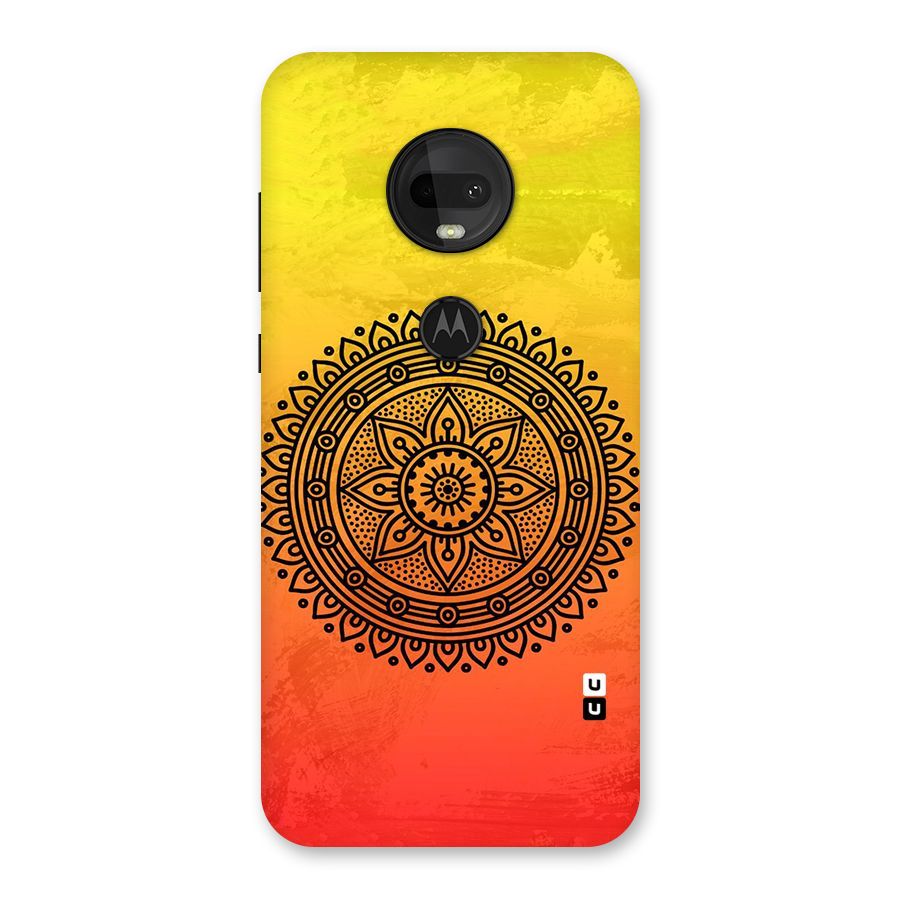 Beautiful Circle Art Back Case for Moto G7