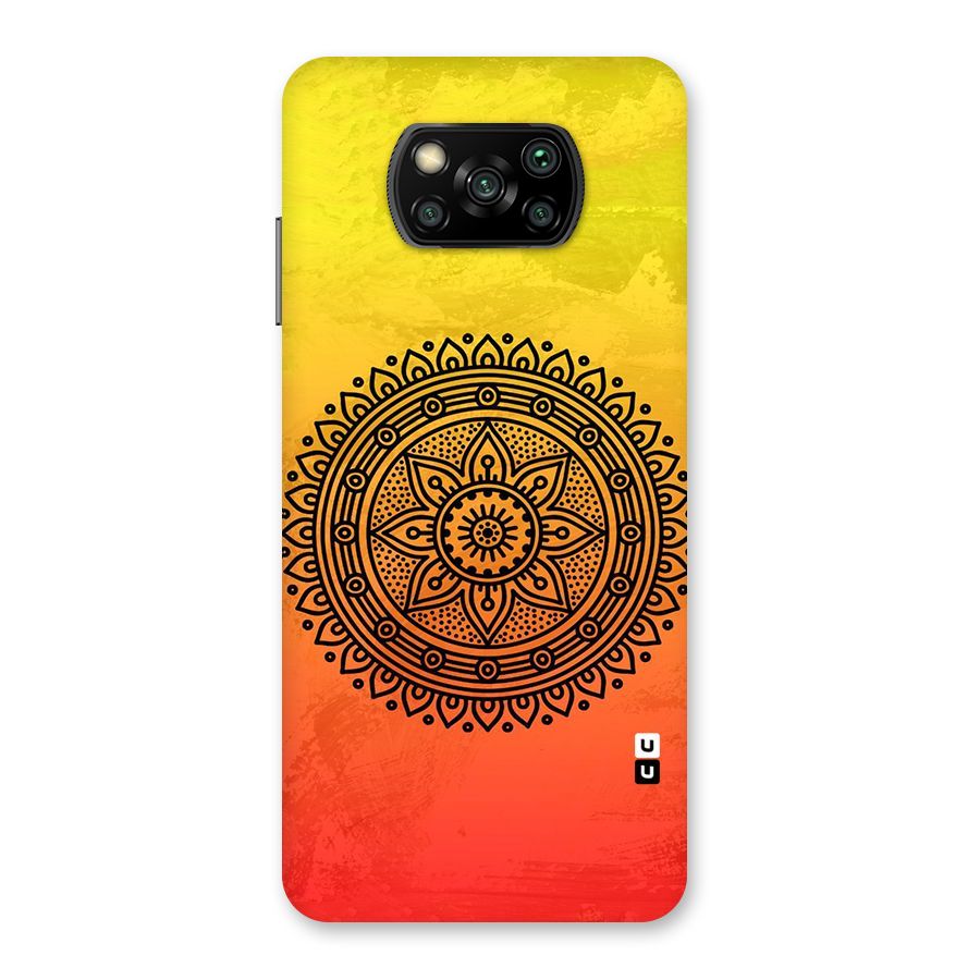 Beautiful Circle Art Back Case for Poco X3