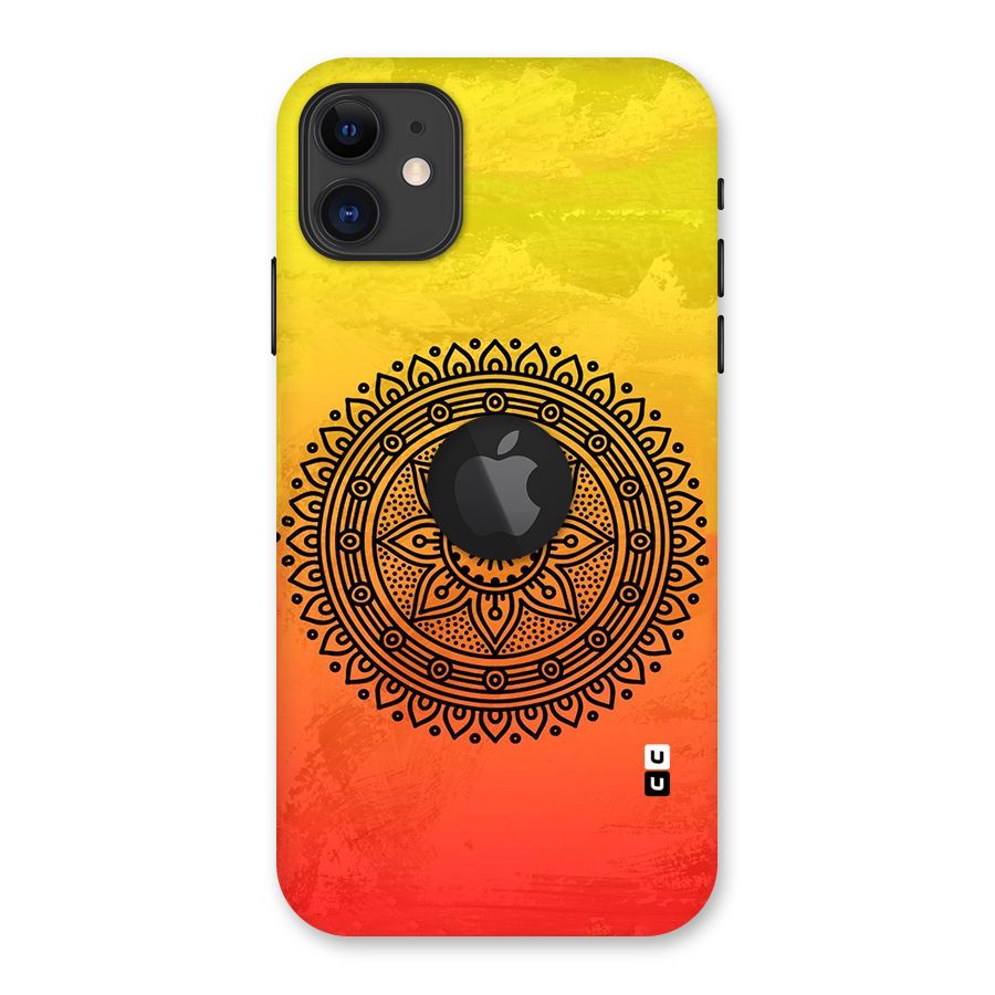 Beautiful Circle Art Back Case for iPhone 11 Logo Cut