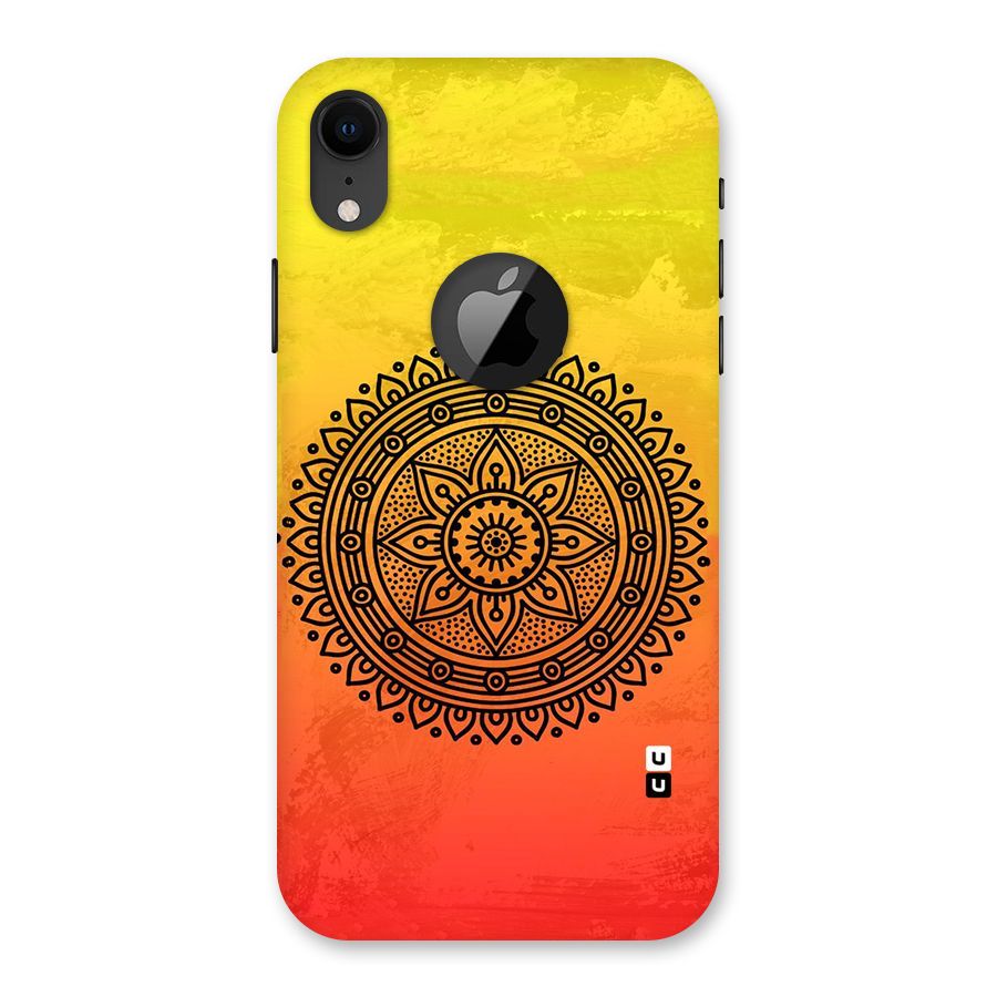 Beautiful Circle Art Back Case for iPhone XR Logo Cut