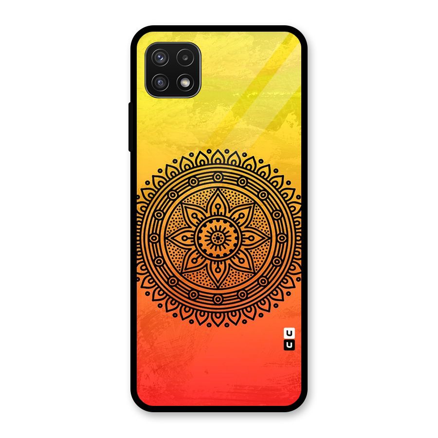 Beautiful Circle Art Glass Back Case for Galaxy A22 5G