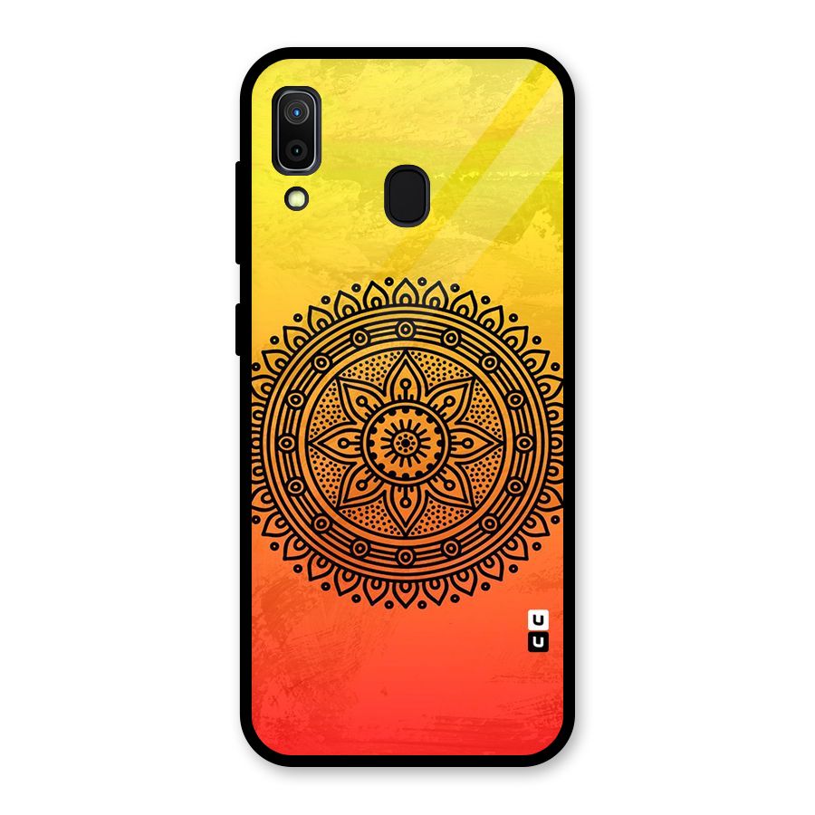 Beautiful Circle Art Glass Back Case for Galaxy A30