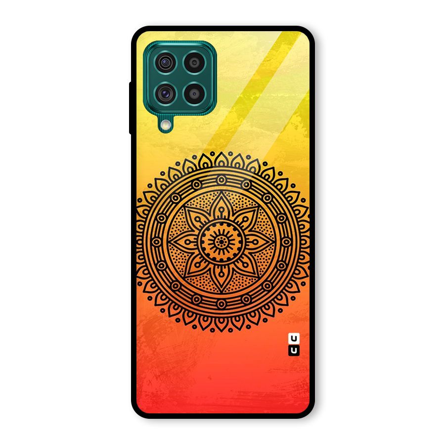 Beautiful Circle Art Glass Back Case for Galaxy F62