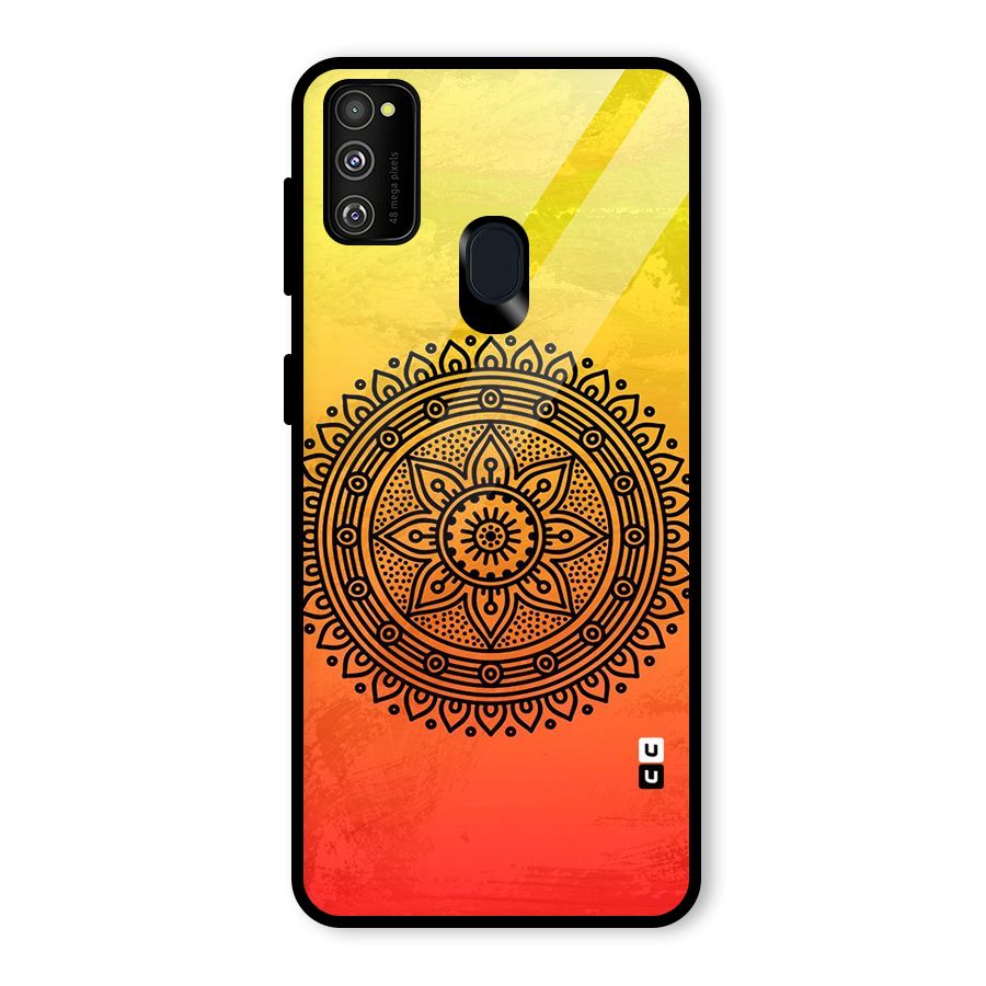 Beautiful Circle Art Glass Back Case for Galaxy M30s