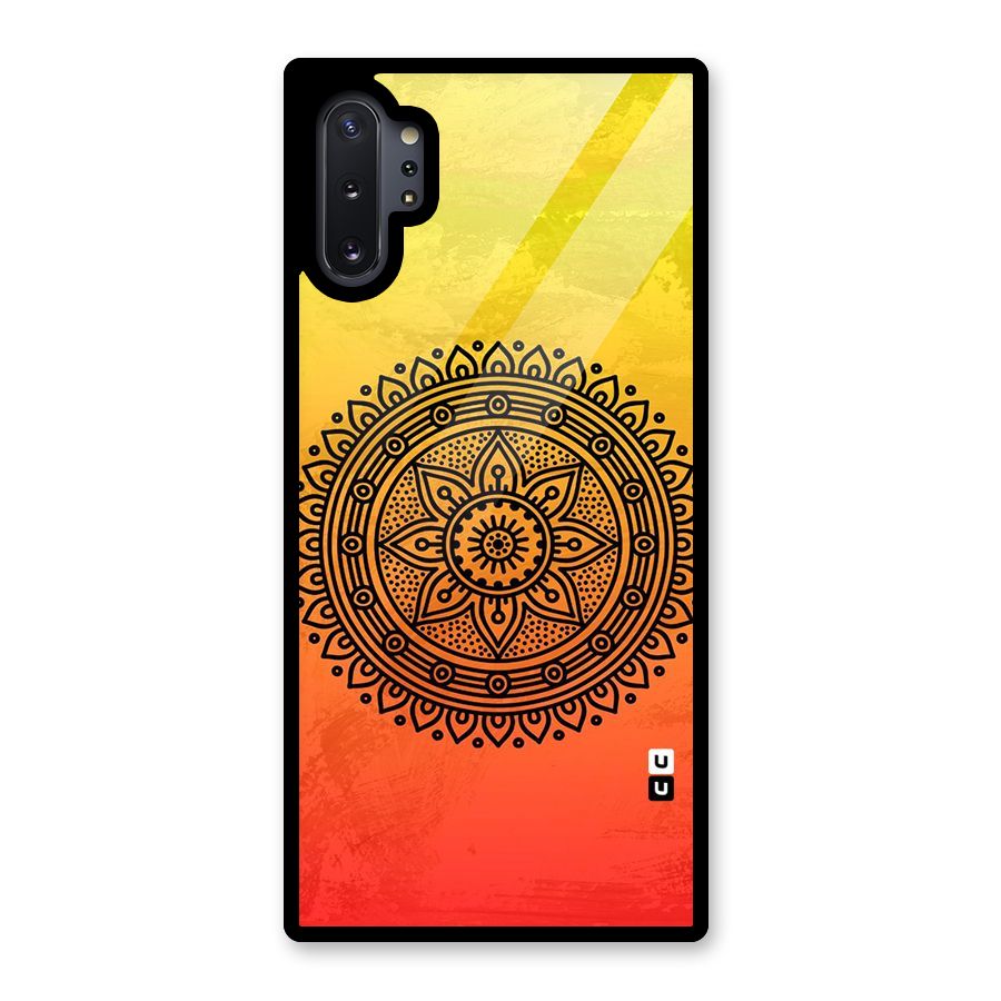 Beautiful Circle Art Glass Back Case for Galaxy Note 10 Plus