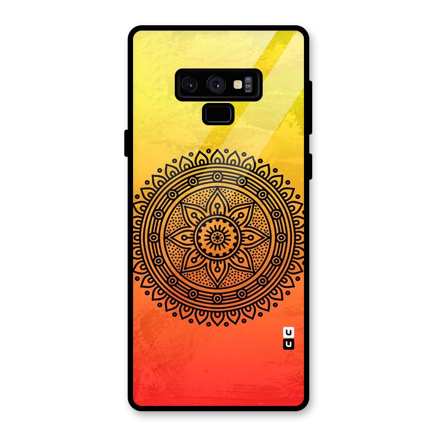 Beautiful Circle Art Glass Back Case for Galaxy Note 9
