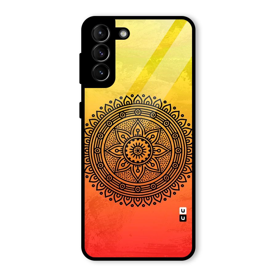 Beautiful Circle Art Glass Back Case for Galaxy S21 Plus