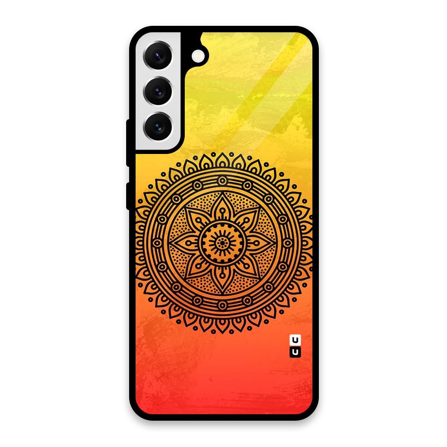 Beautiful Circle Art Glass Back Case for Galaxy S22 Plus 5G