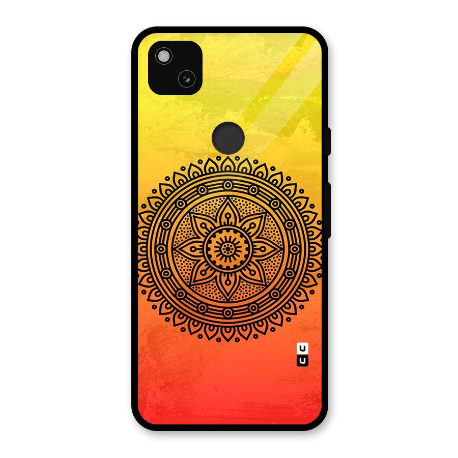Beautiful Circle Art Glass Back Case for Google Pixel 4a