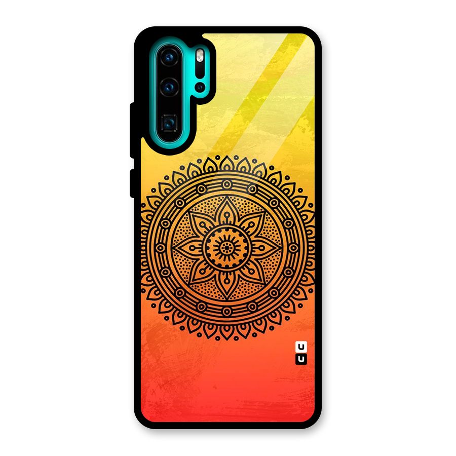 Beautiful Circle Art Glass Back Case for Huawei P30 Pro