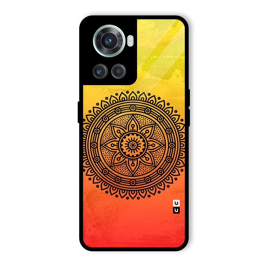 Beautiful Circle Art Glass Back Case for OnePlus 10R