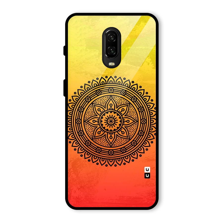 Beautiful Circle Art Glass Back Case for OnePlus 6T