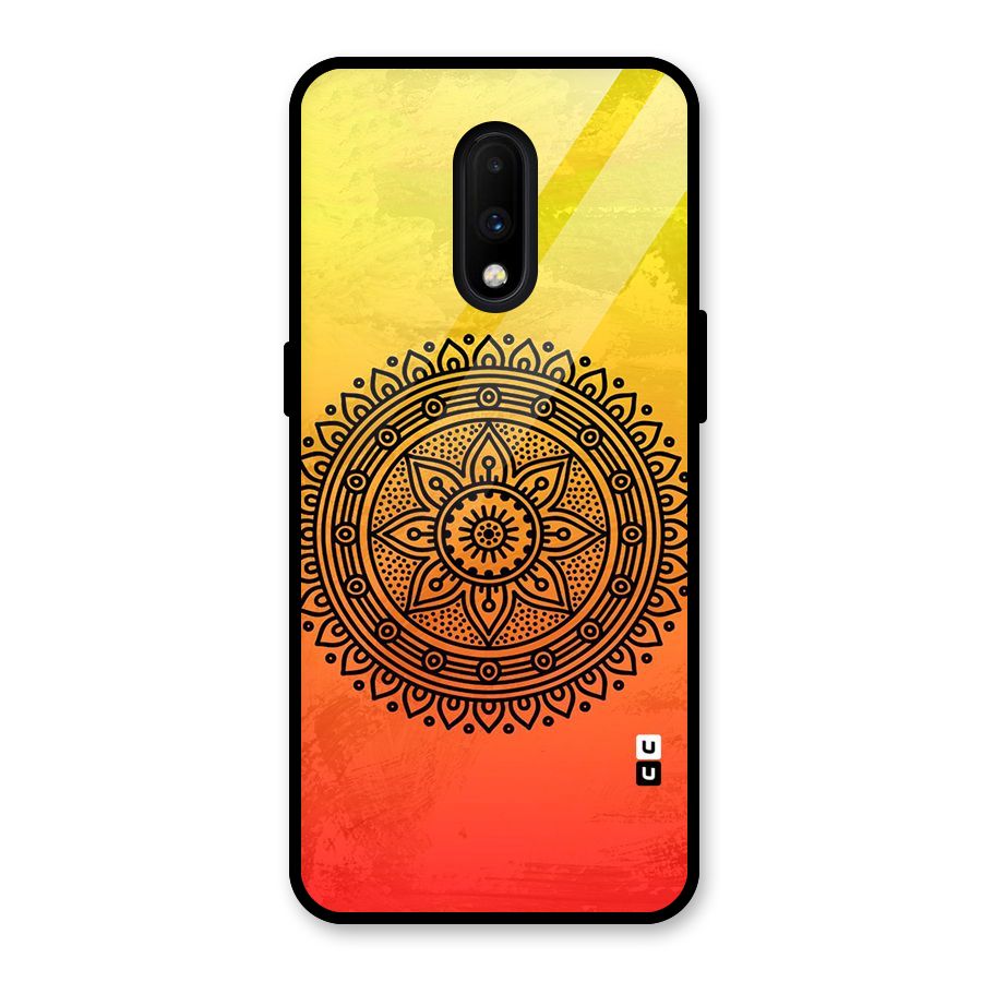 Beautiful Circle Art Glass Back Case for OnePlus 7