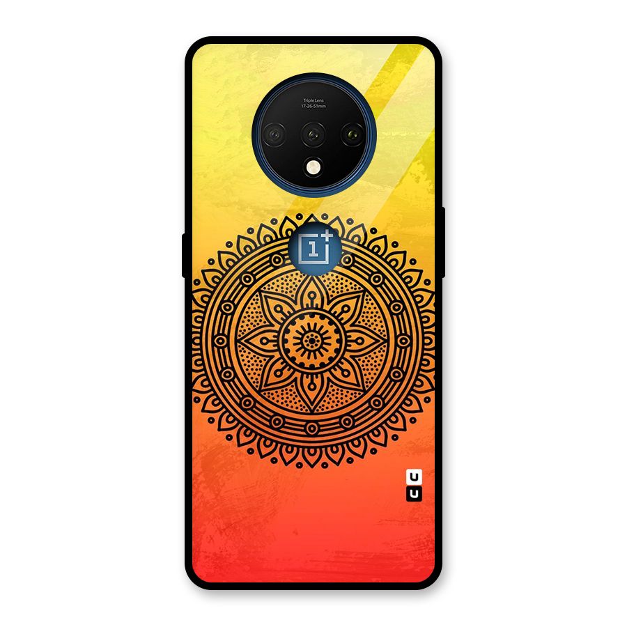 Beautiful Circle Art Glass Back Case for OnePlus 7T
