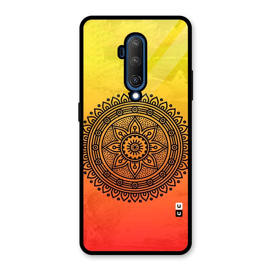 Beautiful Circle Art Glass Back Case for OnePlus 7T Pro