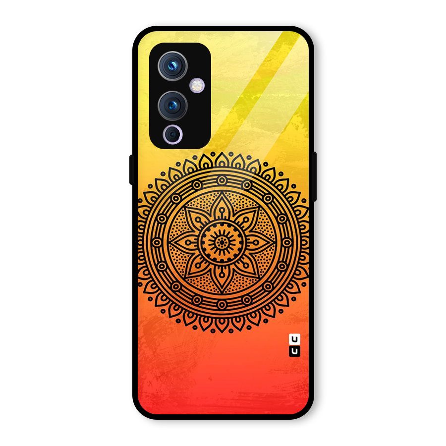Beautiful Circle Art Glass Back Case for OnePlus 9