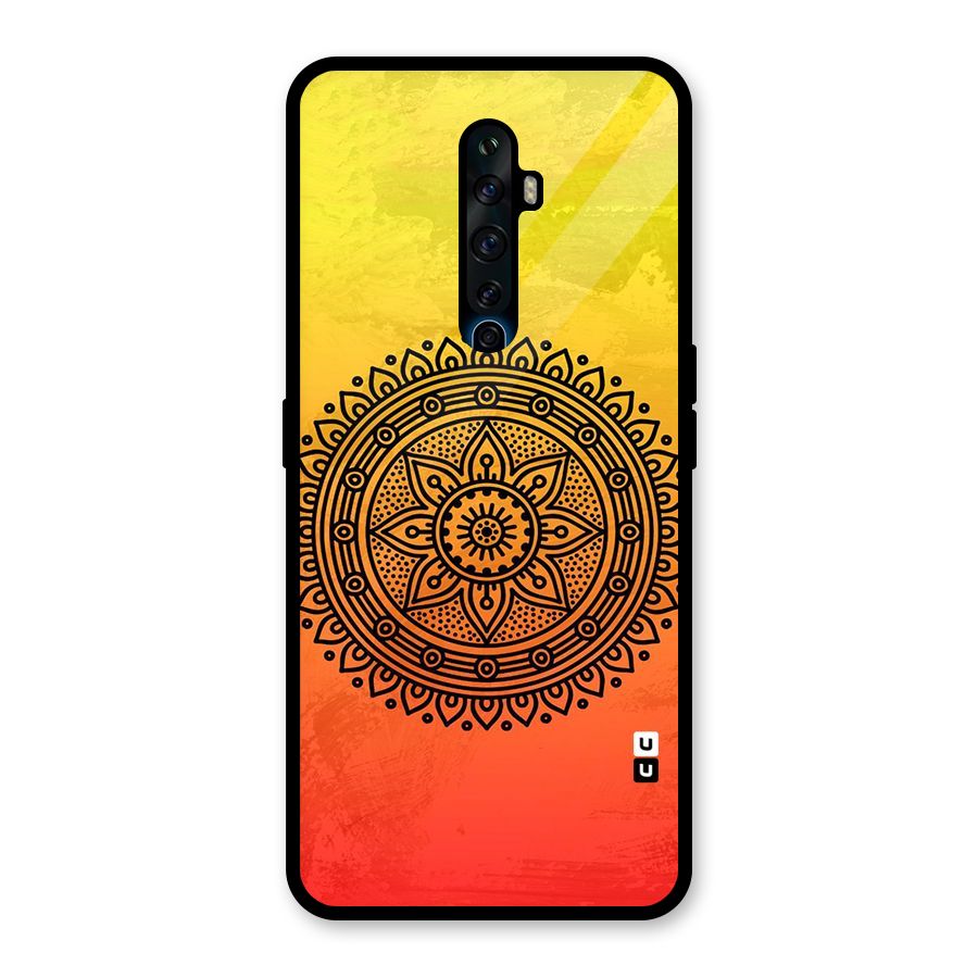 Beautiful Circle Art Glass Back Case for Oppo Reno2 F