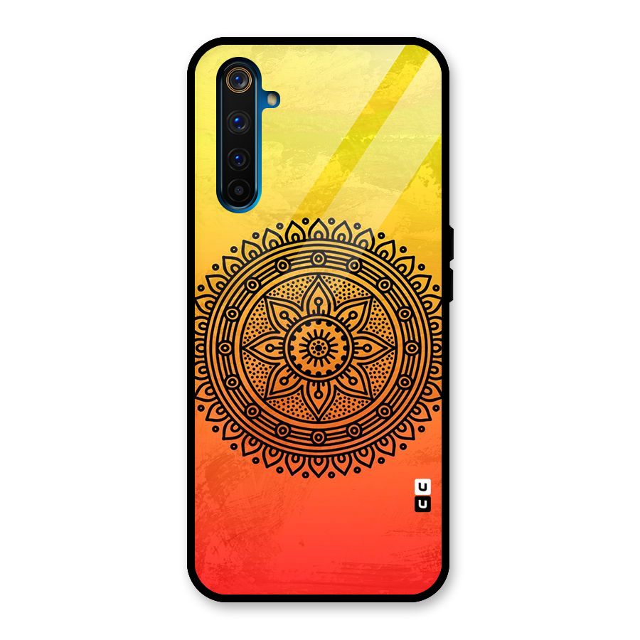 Beautiful Circle Art Glass Back Case for Realme 6 Pro