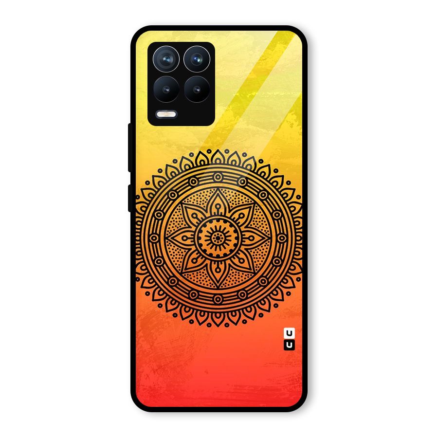 Beautiful Circle Art Glass Back Case for Realme 8 Pro