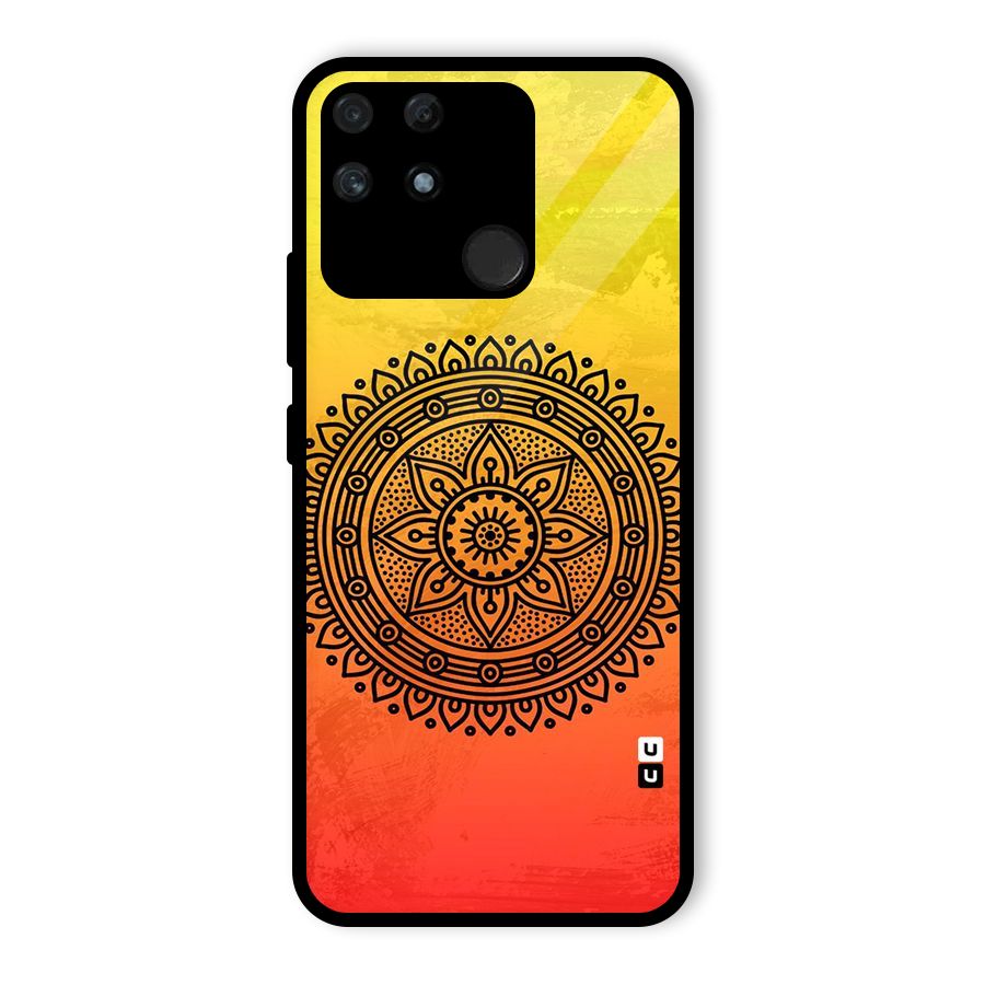 Beautiful Circle Art Glass Back Case for Realme Narzo 50A