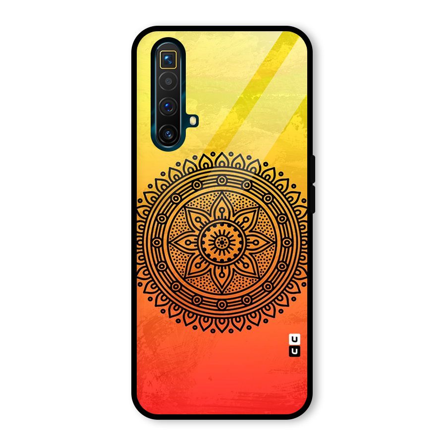 Beautiful Circle Art Glass Back Case for Realme X3