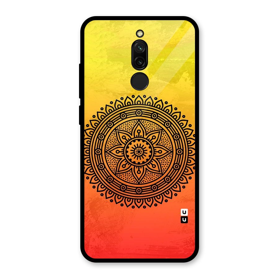 Beautiful Circle Art Glass Back Case for Redmi 8