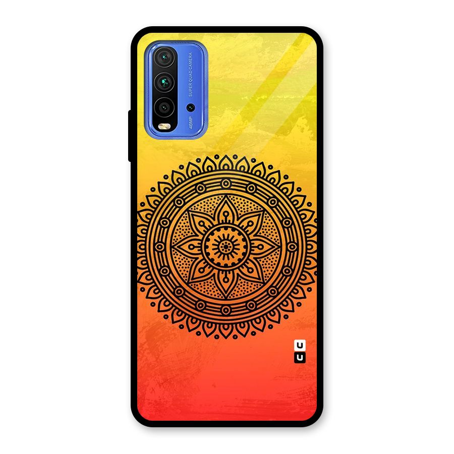 Beautiful Circle Art Glass Back Case for Redmi 9 Power
