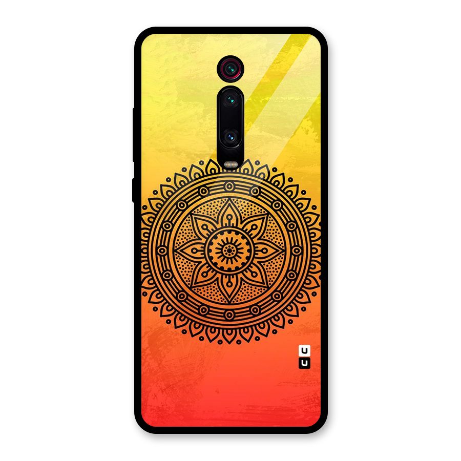 Beautiful Circle Art Glass Back Case for Redmi K20