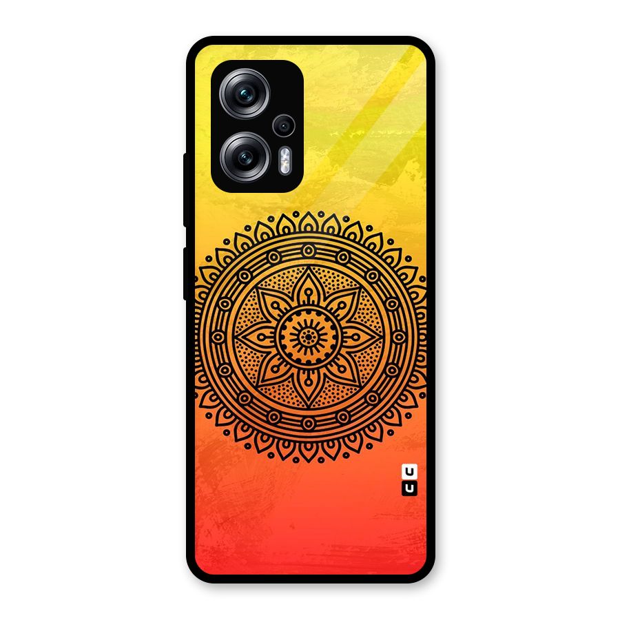 Beautiful Circle Art Glass Back Case for Redmi K50i