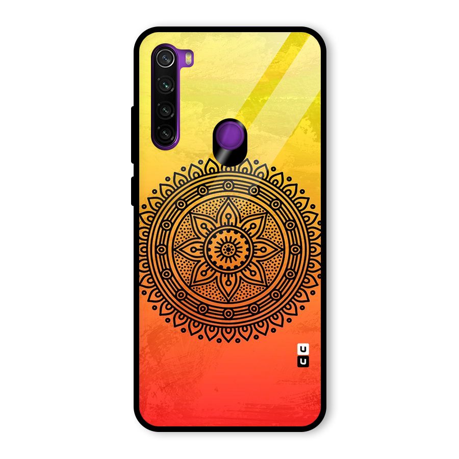 Beautiful Circle Art Glass Back Case for Redmi Note 8
