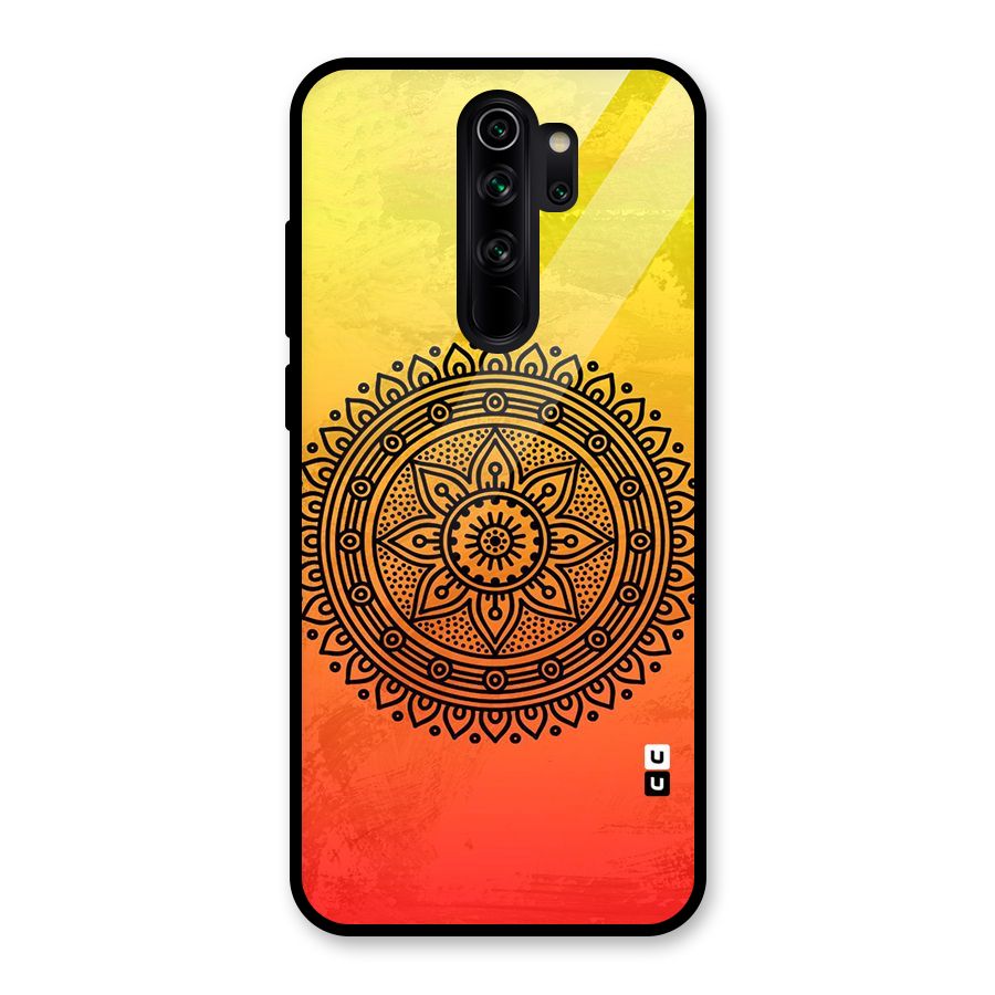 Beautiful Circle Art Glass Back Case for Redmi Note 8 Pro