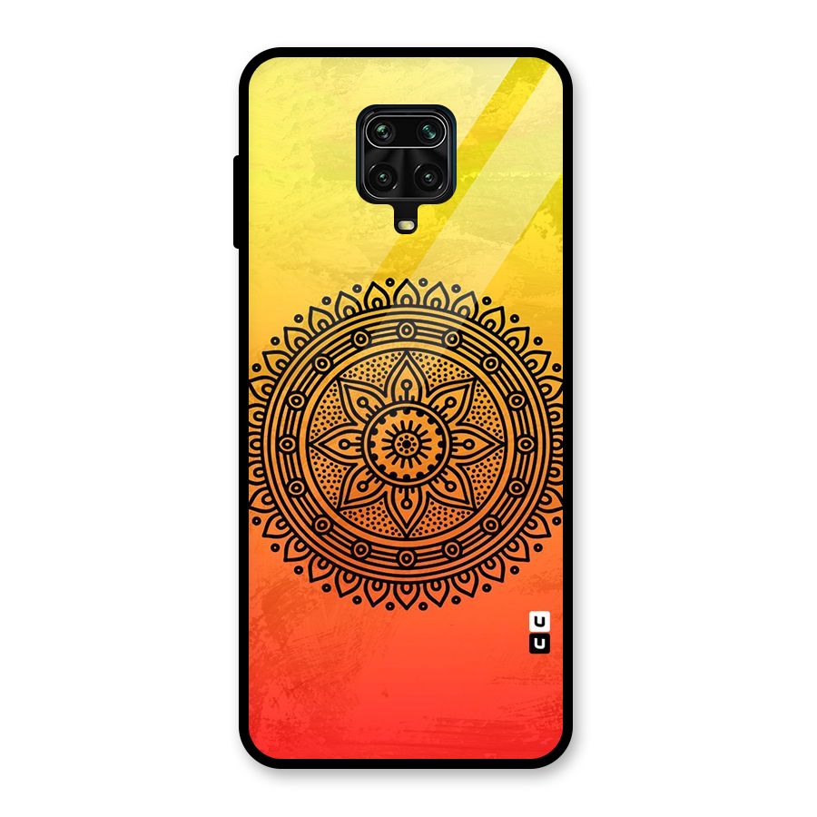 Beautiful Circle Art Glass Back Case for Redmi Note 9 Pro