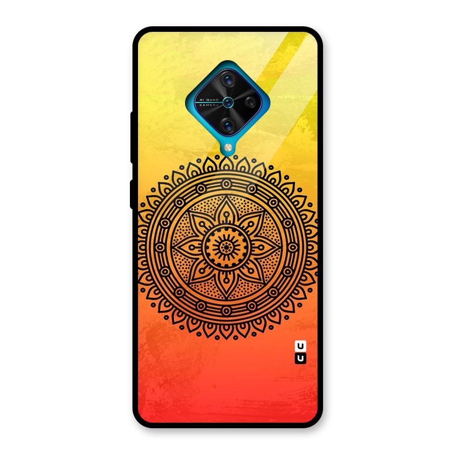 Beautiful Circle Art Glass Back Case for Vivo S1 Pro