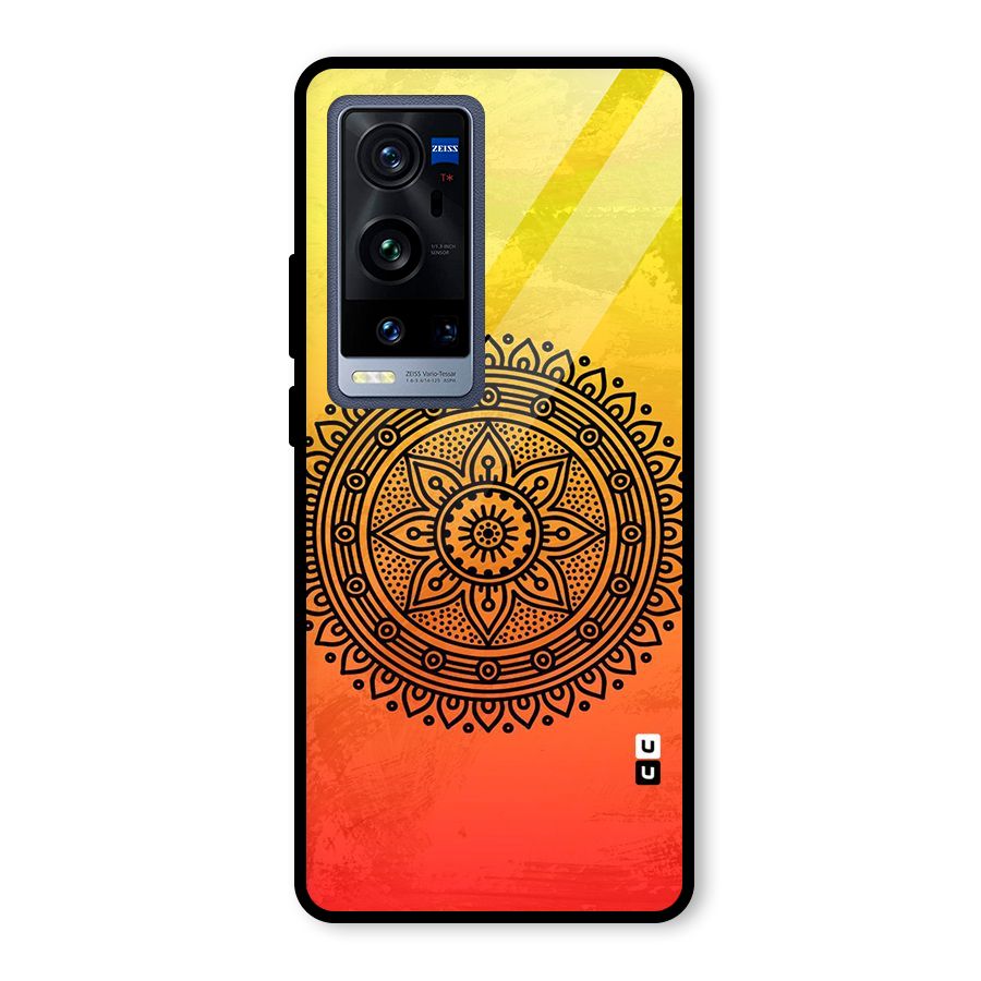Beautiful Circle Art Glass Back Case for Vivo X60 Pro Plus