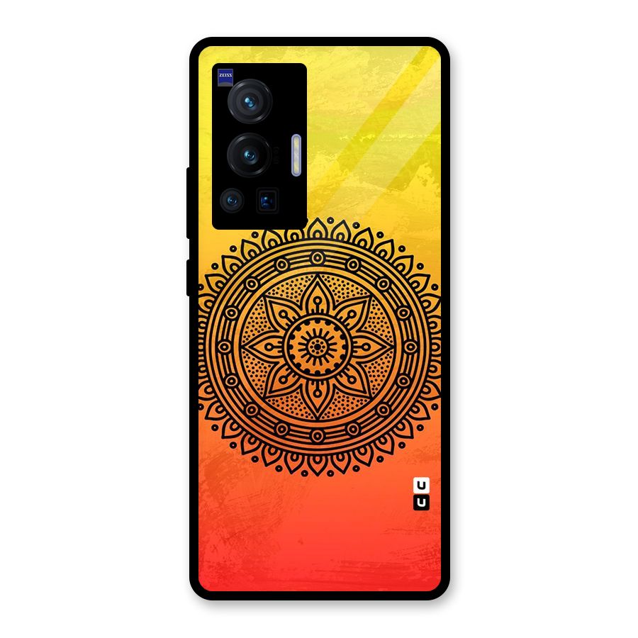Beautiful Circle Art Glass Back Case for Vivo X70 Pro