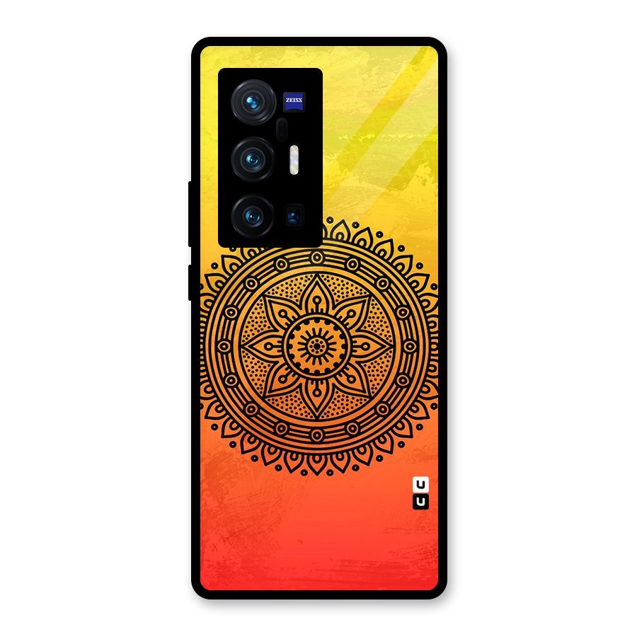 Beautiful Circle Art Glass Back Case for Vivo X70 Pro Plus