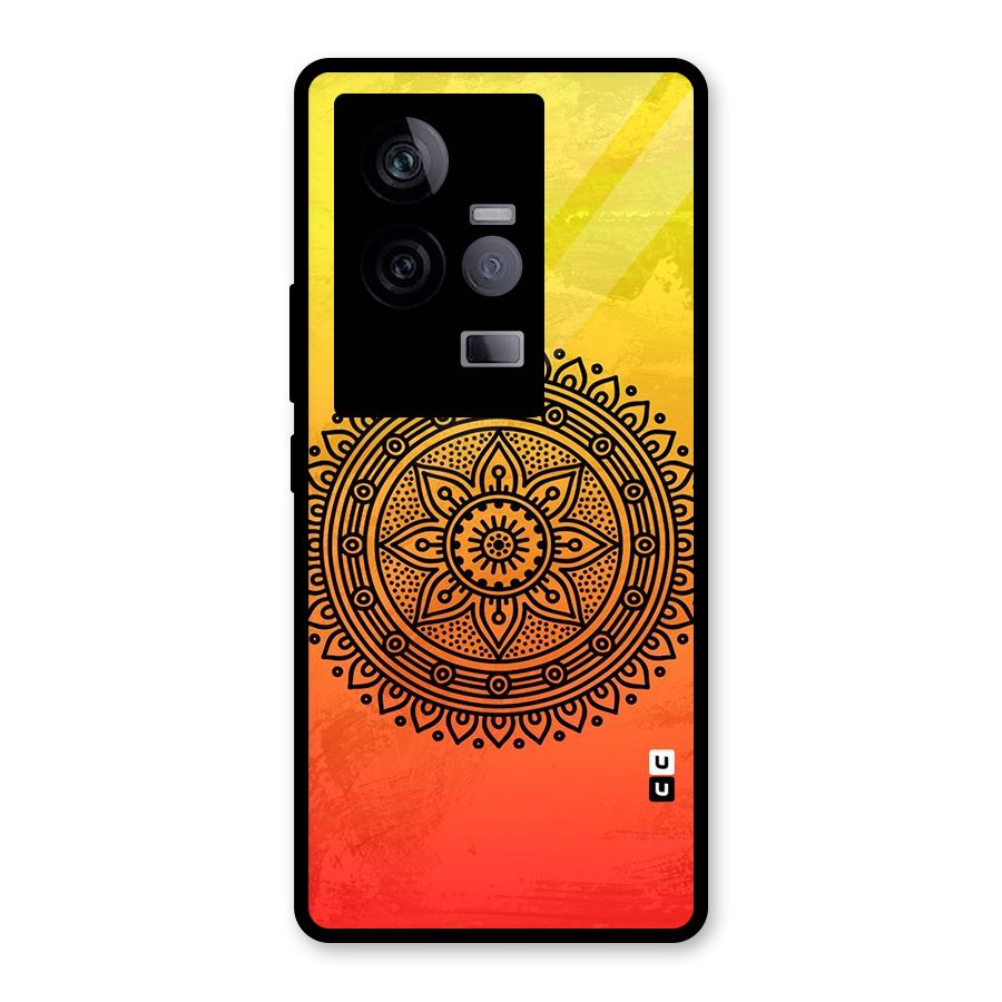 Beautiful Circle Art Glass Back Case for Vivo iQOO 11 5G