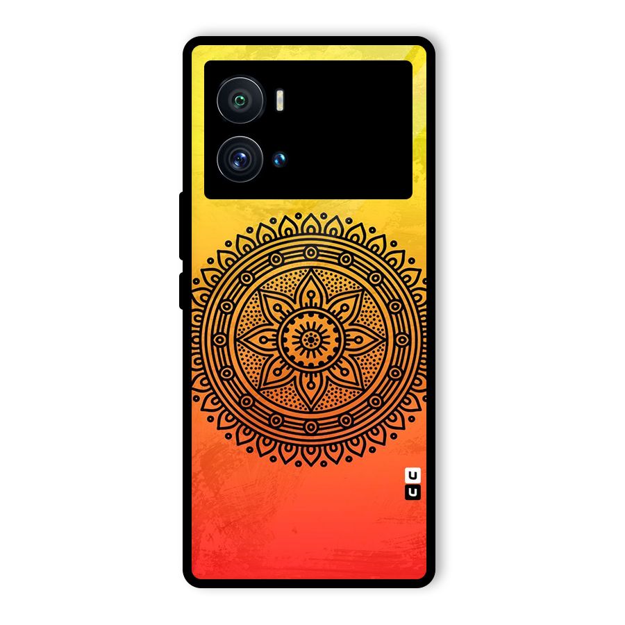 Beautiful Circle Art Glass Back Case for Vivo iQOO 9 Pro