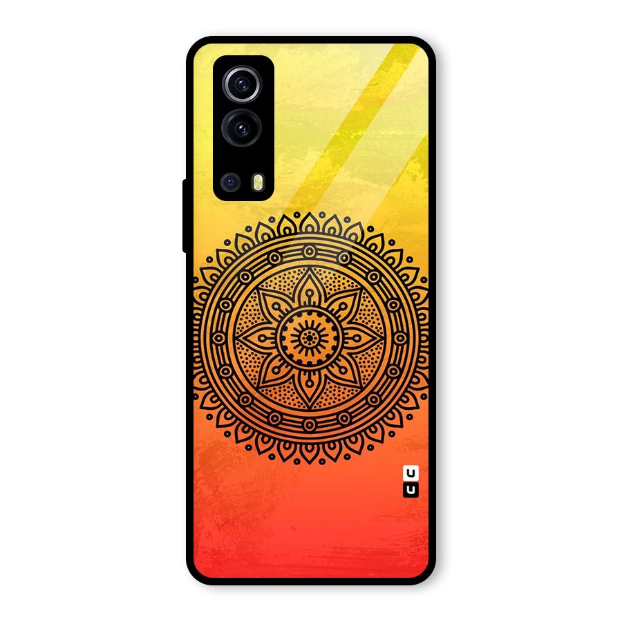 Beautiful Circle Art Glass Back Case for Vivo iQOO Z3